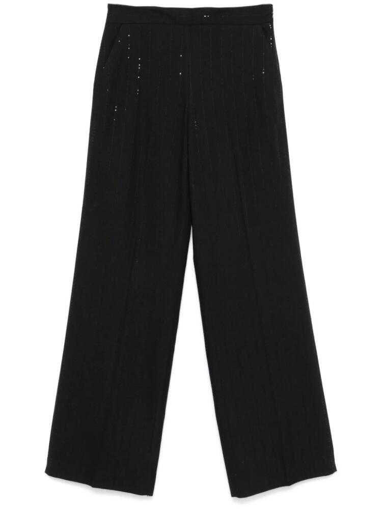 TWINSET sequin-detailing trousers - Black Cover