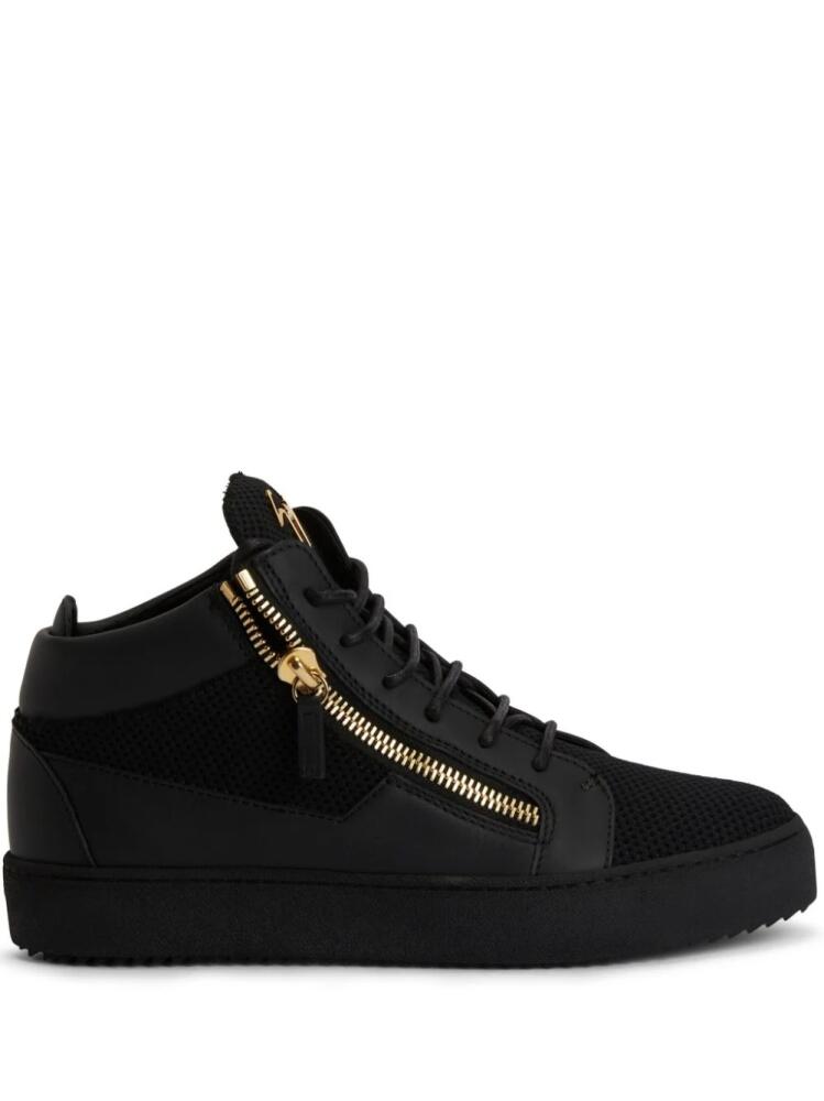 Giuseppe Zanotti Frankie panelled hi-top sneakers - Black Cover