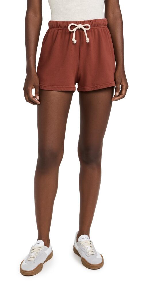 perfectwhitetee Beach Fleece Sweatshorts Russet Cover