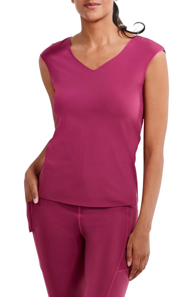 NZ ACTIVE by NIC+ZOE NZ Active Flexfit Cap Sleeve Top in Terra Cover