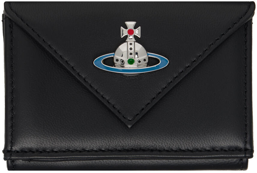 Vivienne Westwood Black Envelope Billfold Wallet Cover