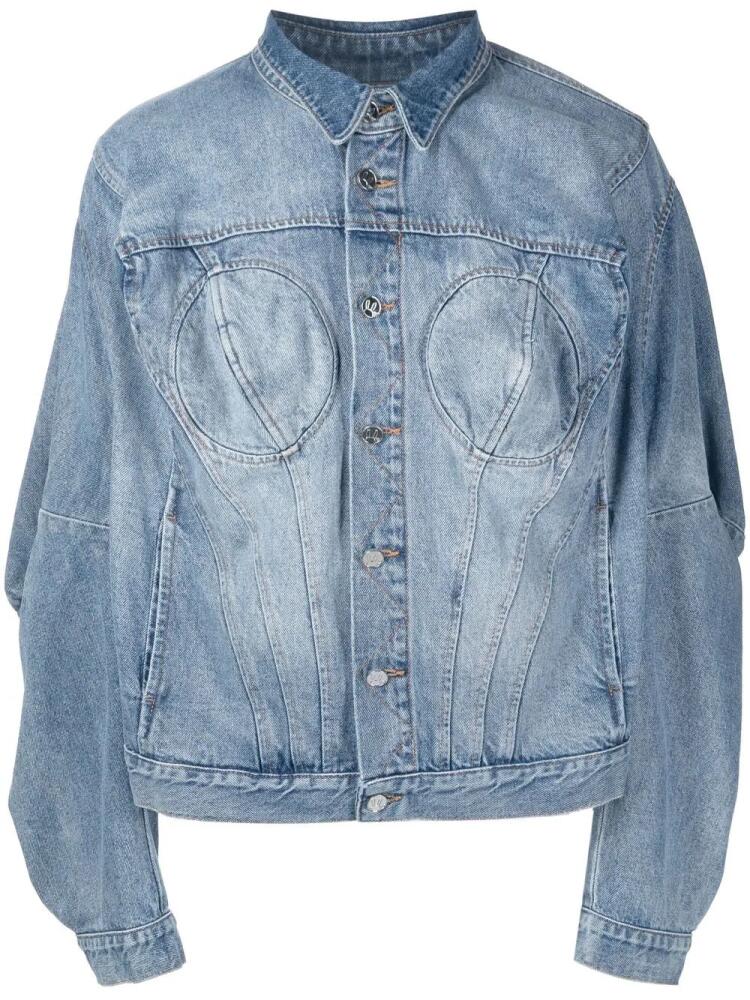 Natasha Zinko washed denim jacket - Blue Cover