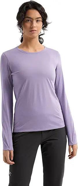 Arc'teryx Taema Crew Long Sleeve (Velocity Heather) Women's Clothing Cover