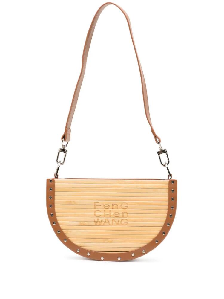 Feng Chen Wang bamboo faux-leather shoulder bag - Brown Cover