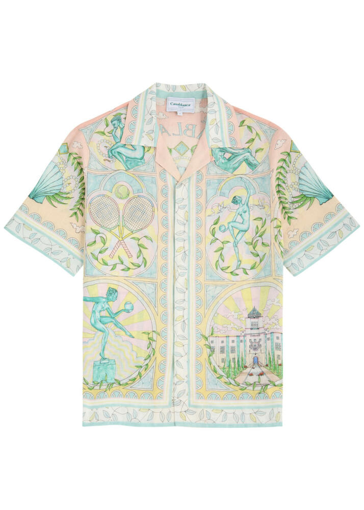 Casablanca Vase Printed Linen Shirt - Multicoloured 1 Cover