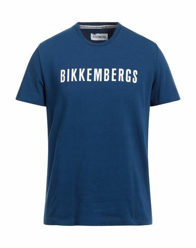 Bikkembergs Man T-shirt Blue Cotton, Elastane Cover