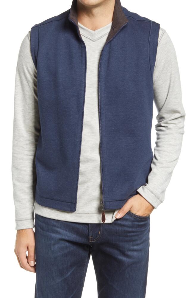 Johnston & Murphy Reversible Knit Vest in Brown/navy Cover