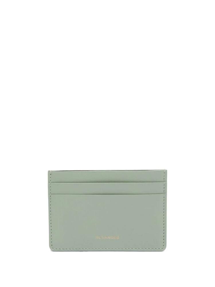 Jil Sander leather card holder - Green Cover