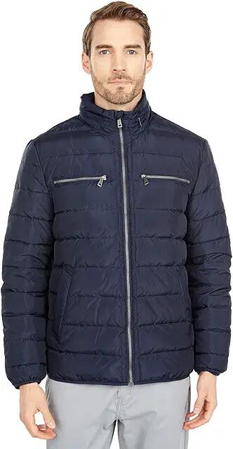 Cole Haan Packable Down Jacket (Navy) Men's Coat Cover