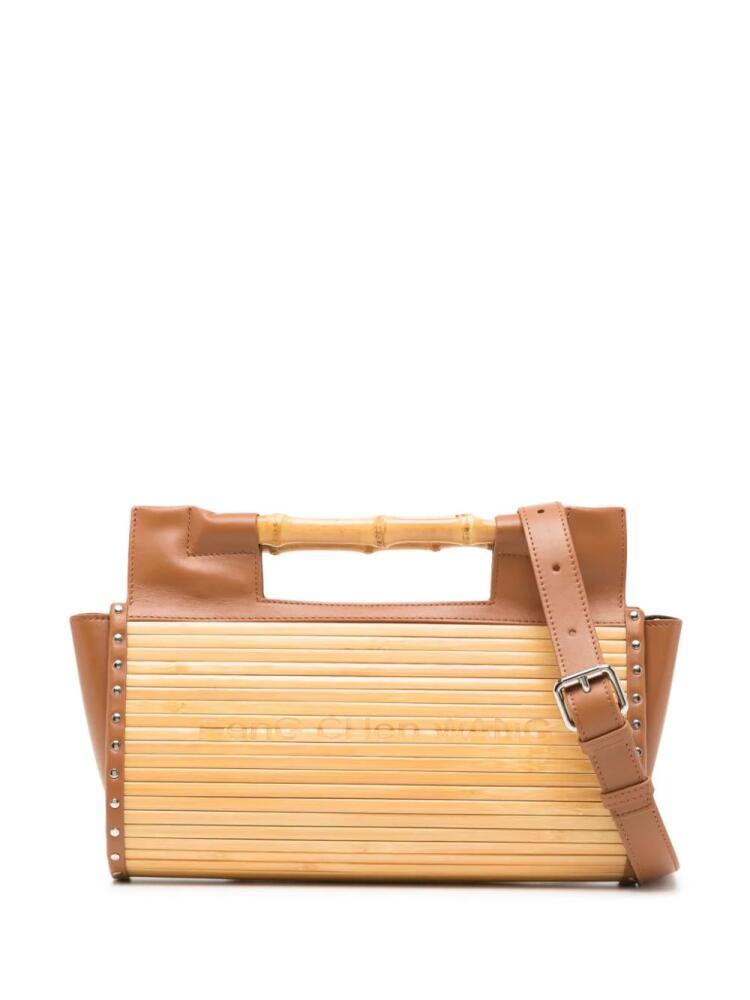 Feng Chen Wang bamboo faux-leather handbag - Brown Cover