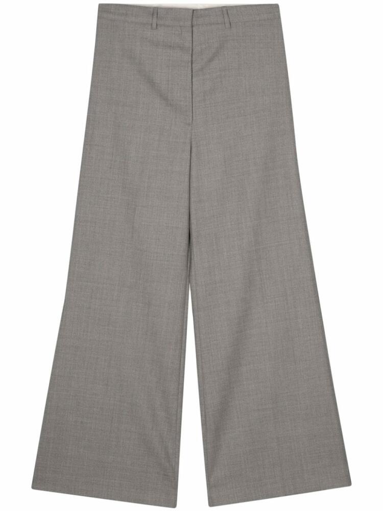 Low Classic mélange wide-leg trousers - Grey Cover