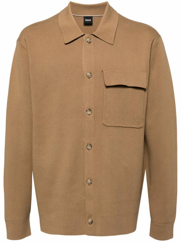 BOSS cotton cardigan - Neutrals Cover