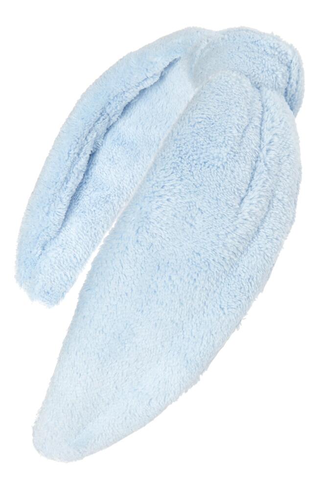 BP. Top Knot Fleece Headband in Blue Cover