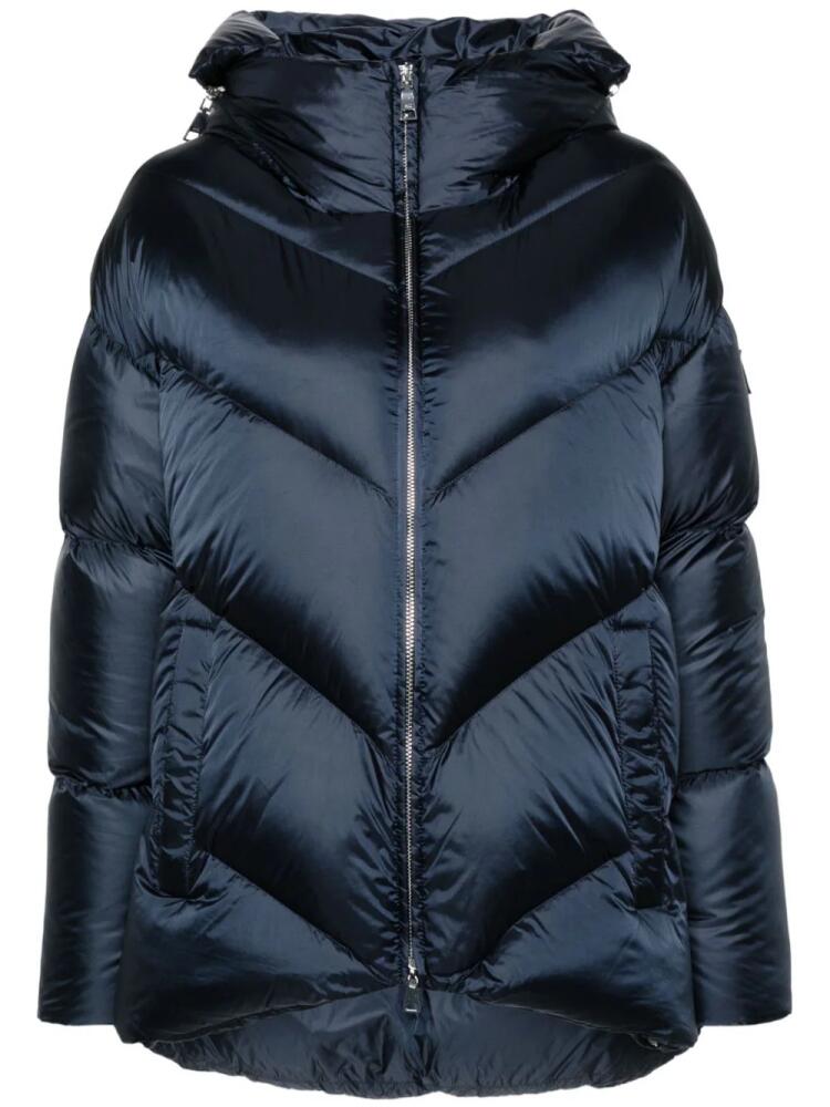 Add quilted puffer jacket - Blue Cover