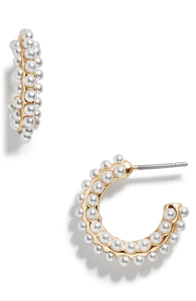 BaubleBar Nina Imitation Pearl Hoop Earrings Cover