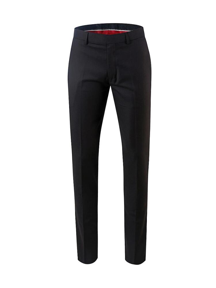 Elie Balleh Men's Slim Fit Dress Pants - Black Cover