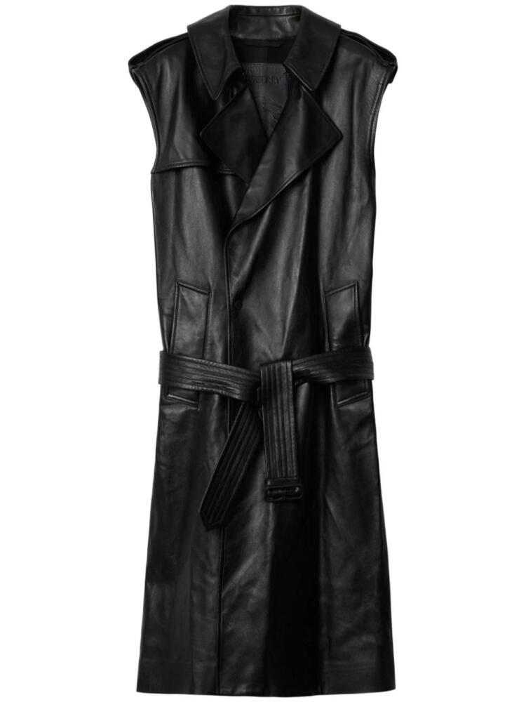 Burberry leather trench coat - Black Cover