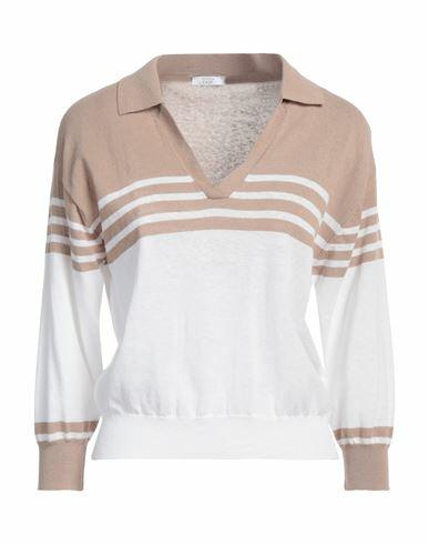 Peserico Easy Woman Sweater Sand Cotton, Linen, Polyamide Cover