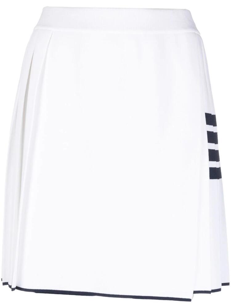 Thom Browne 4-Bar pleated miniskirt - White Cover