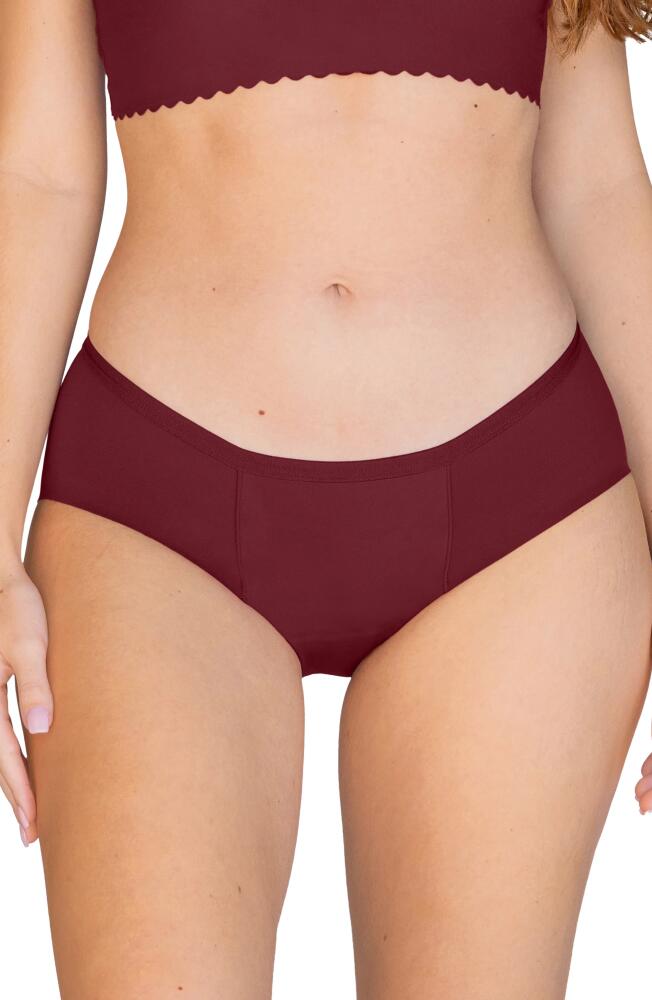 Proof® Period & Leak Proof Super Heavy Absorbency Hipster Panties in Wine Cover