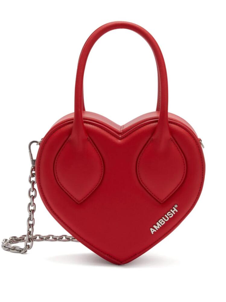 AMBUSH Heart leather tote bag - Red Cover