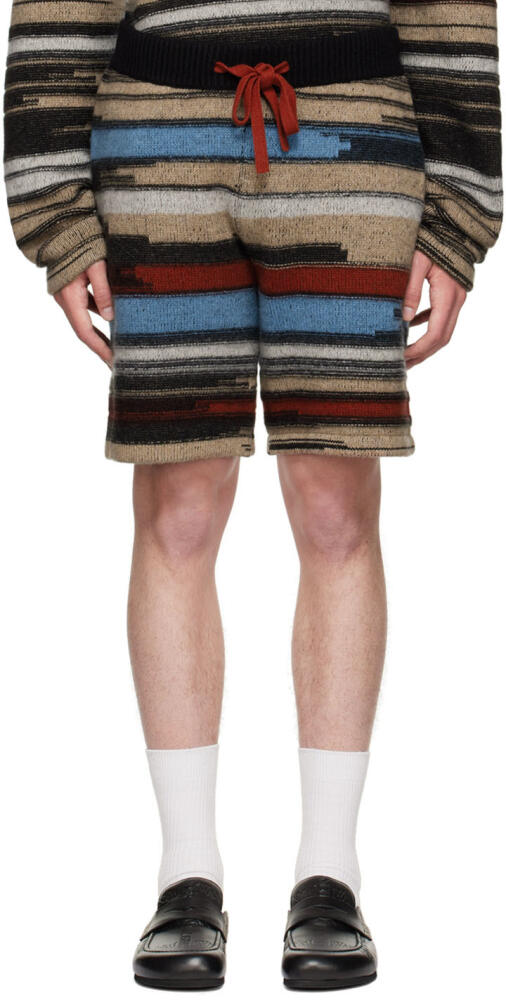 The Elder Statesman Multicolor Cashmere Shorts Cover