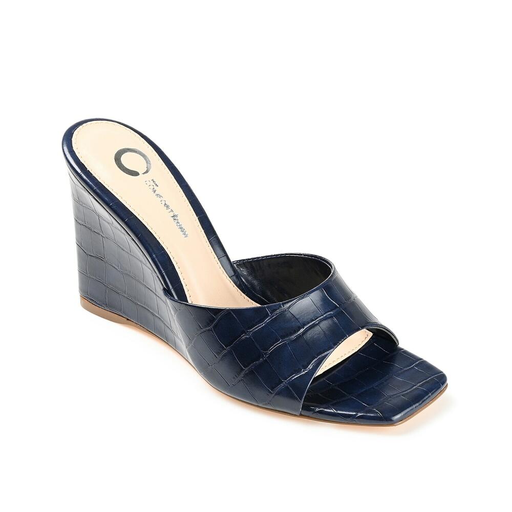 Journee Collection Vivvy Wedge Sandal | Women's | Blue Cover