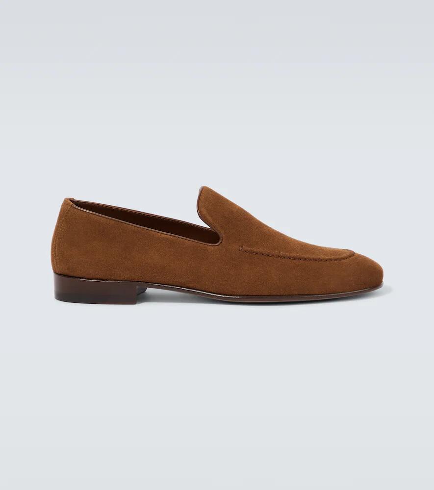 Manolo Blahnik Truro suede loafers Cover