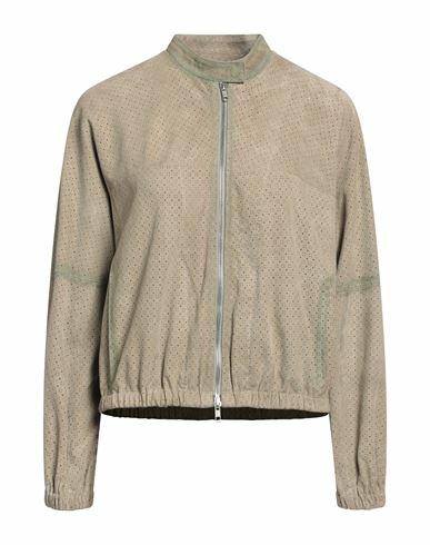 Bully Woman Jacket Khaki Lambskin Cover