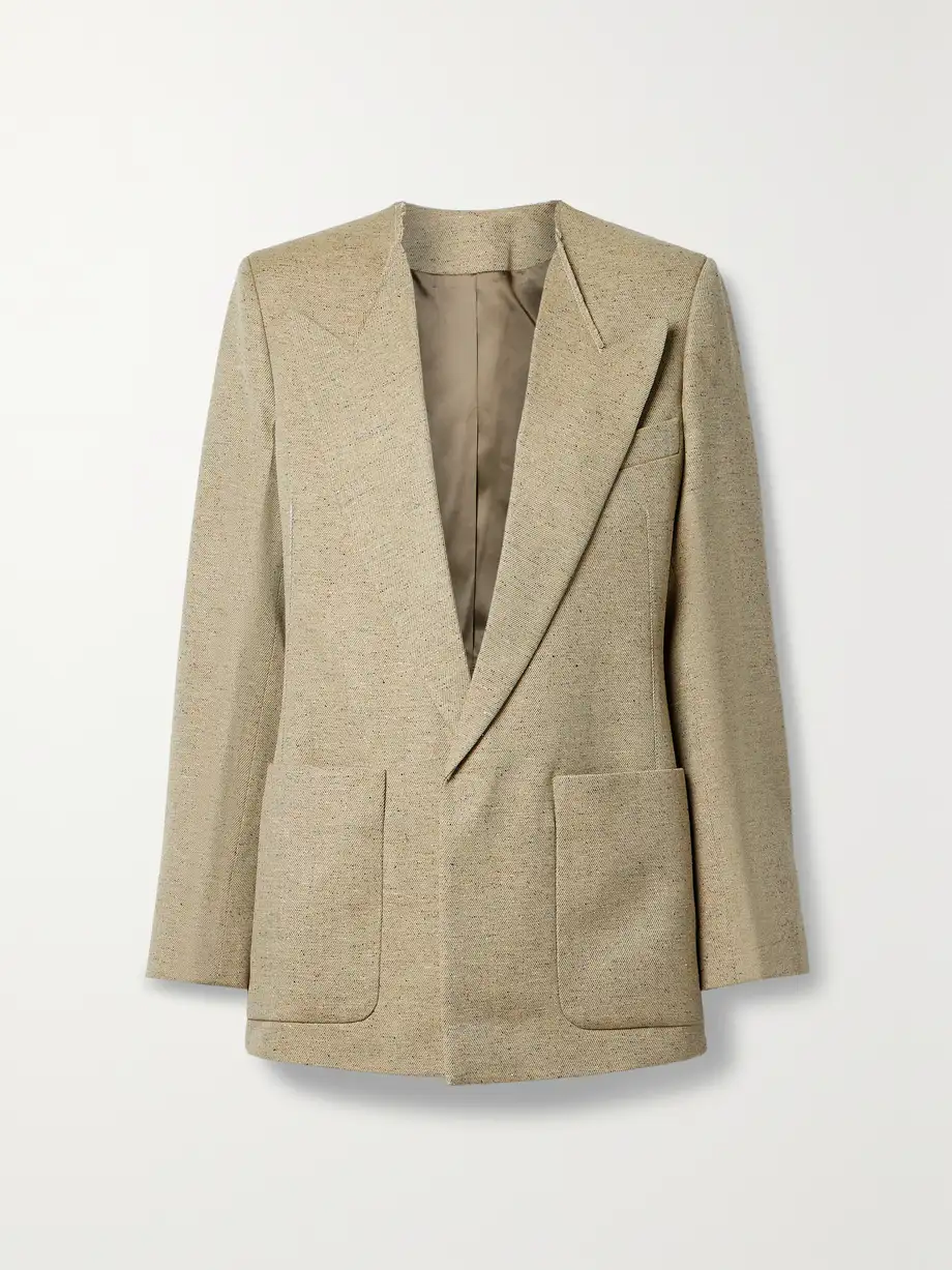 Victoria Beckham - Wool-blend Twill Blazer - Green Cover