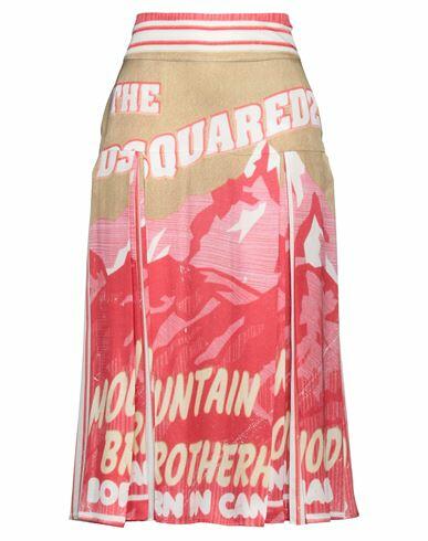 Dsquared2 Woman Midi skirt Beige Viscose Cover