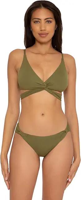 BECCA Color Code Raegan Twist Wrap Bra (Seaweed) Women's Swimwear Cover