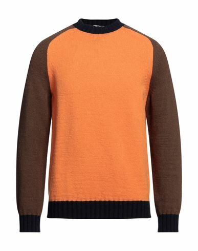 Mqj Man Sweater Orange Polyamide, Acrylic, Wool Cover