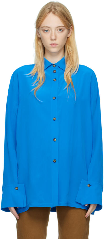 Quira SSENSE Exclusive Blue Button Up Shirt Cover