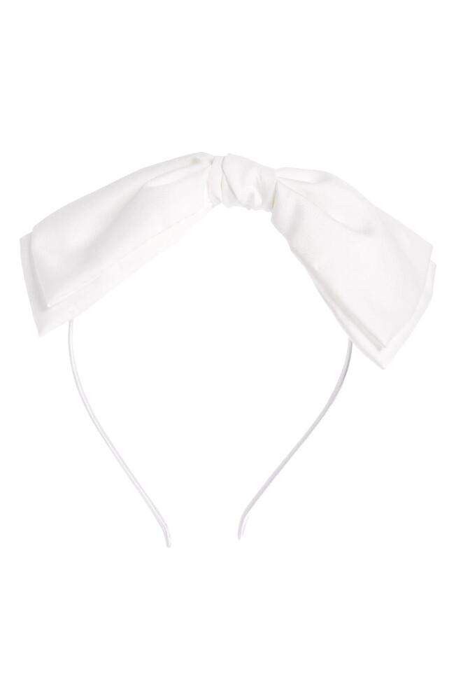 BP. Oversize Bow Headband in Ivory Cover