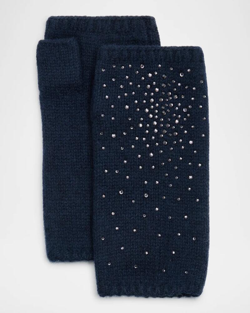 Carolyn Rowan Cashmere Embellished Fingerless Gloves Cover