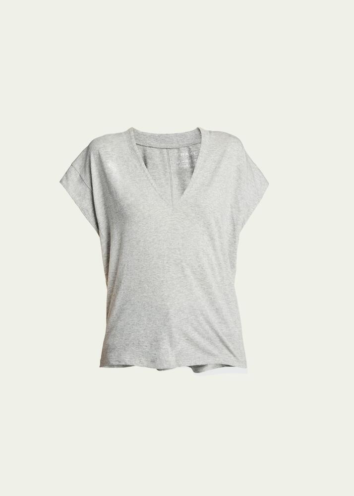 FRAME Le Mid Rise V-Neck Tee Cover