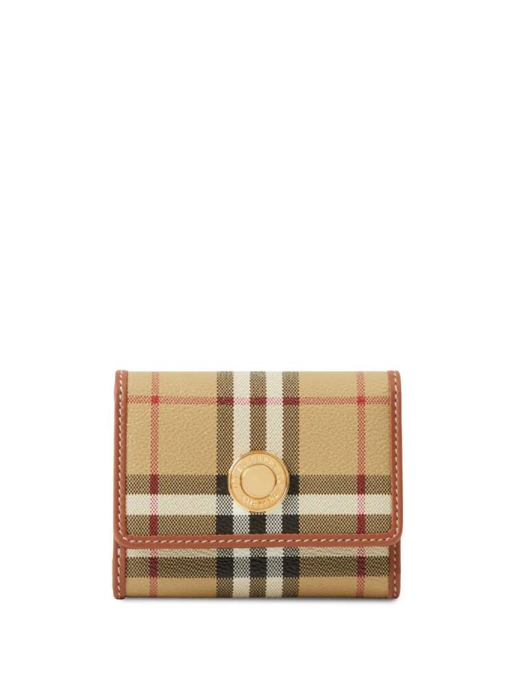 Burberry small Vintage Check leather wallet - Neutrals Cover