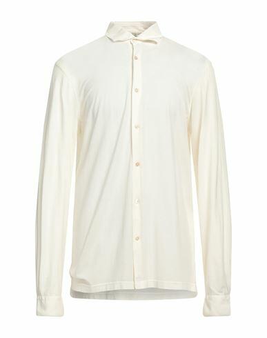 Filippo De Laurentiis Man Shirt Ivory Cotton Cover