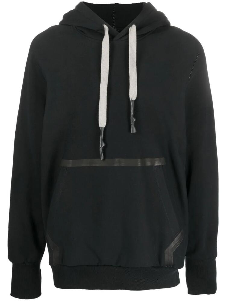 Isaac Sellam Experience drawstring organic-cotton hoodie - Black Cover