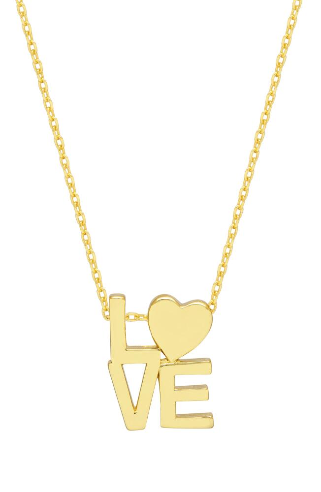 Estella Bartlett Love Pendant Necklace in Gold Cover