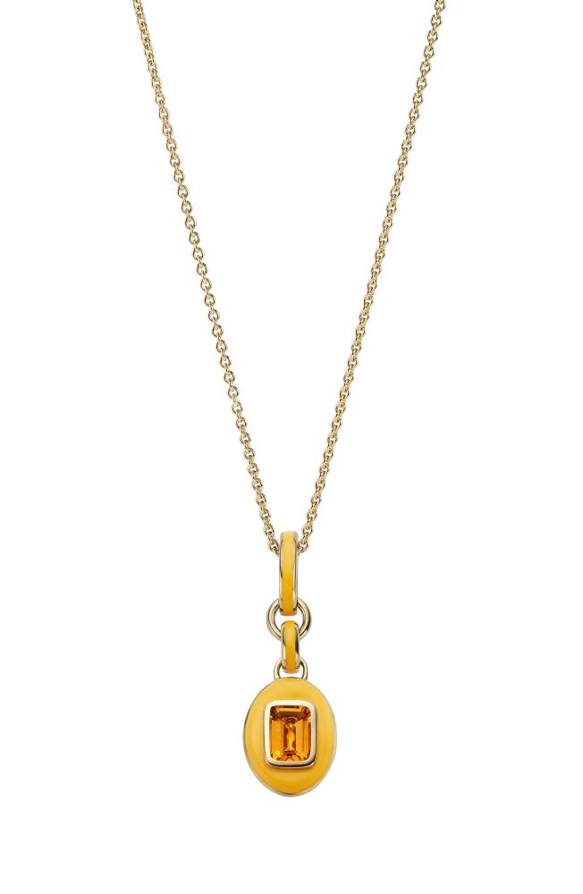 Cast The Stone Charm Necklace in Citrine Cover