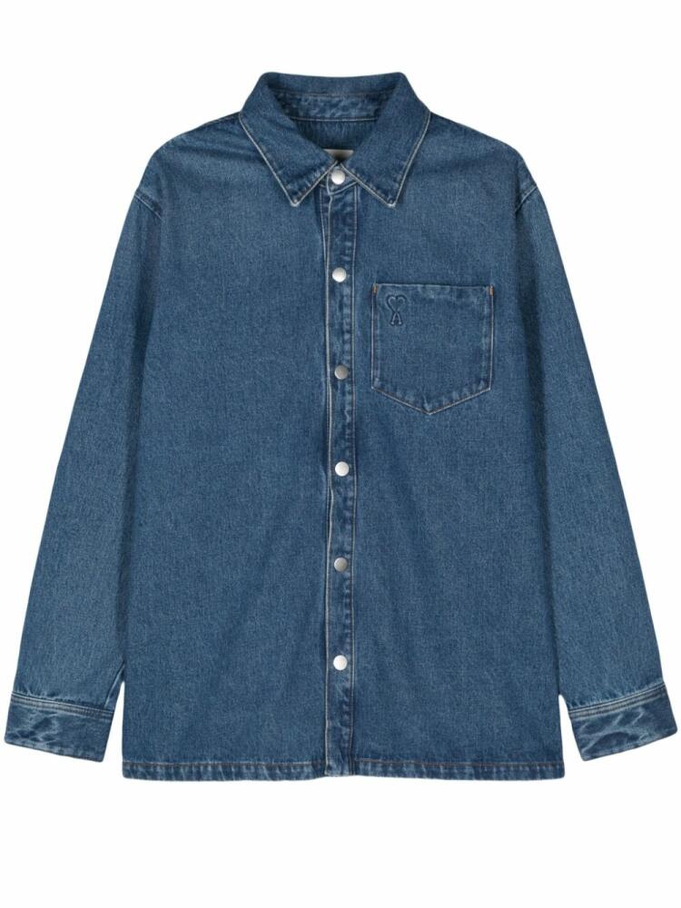 AMI Paris Ami de Coeur denim jacket - Blue Cover