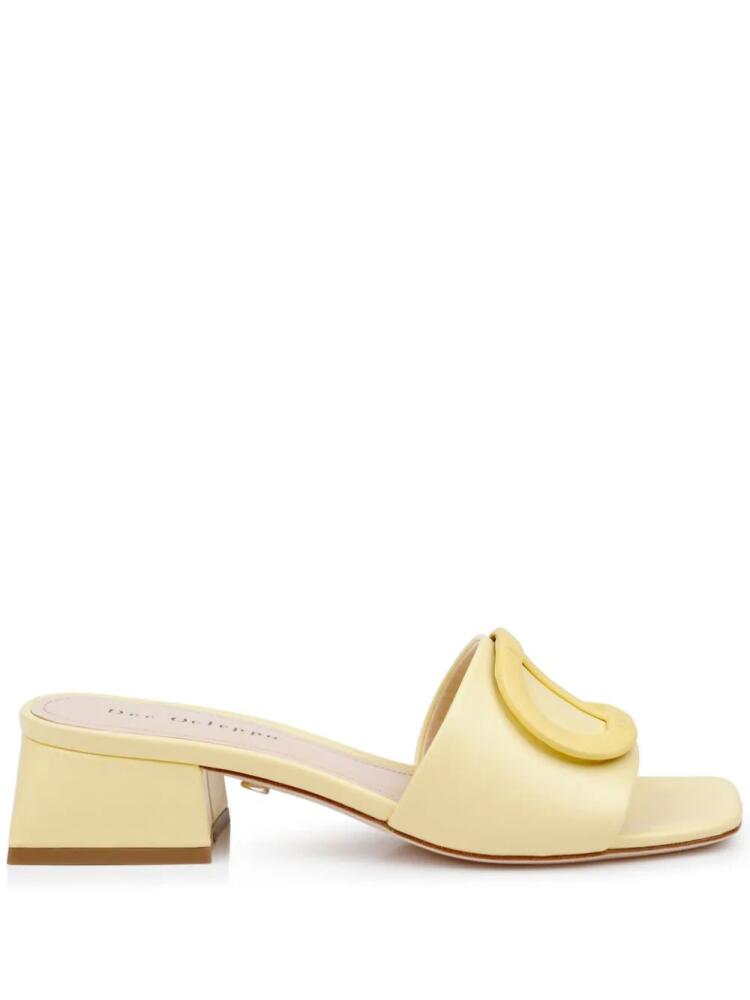 Dee Ocleppo Dizzy 35mm leather mules - Yellow Cover