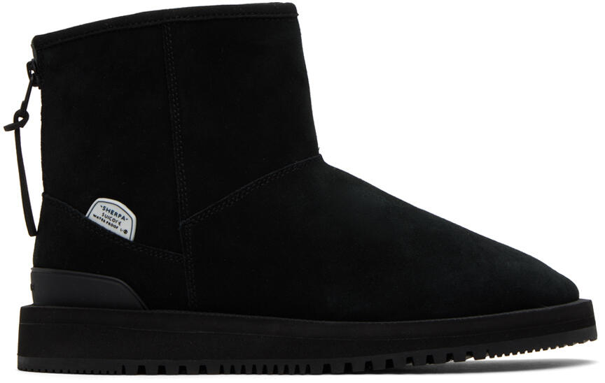 SUICOKE Black ELS-Mwpab-Mid Boots Cover