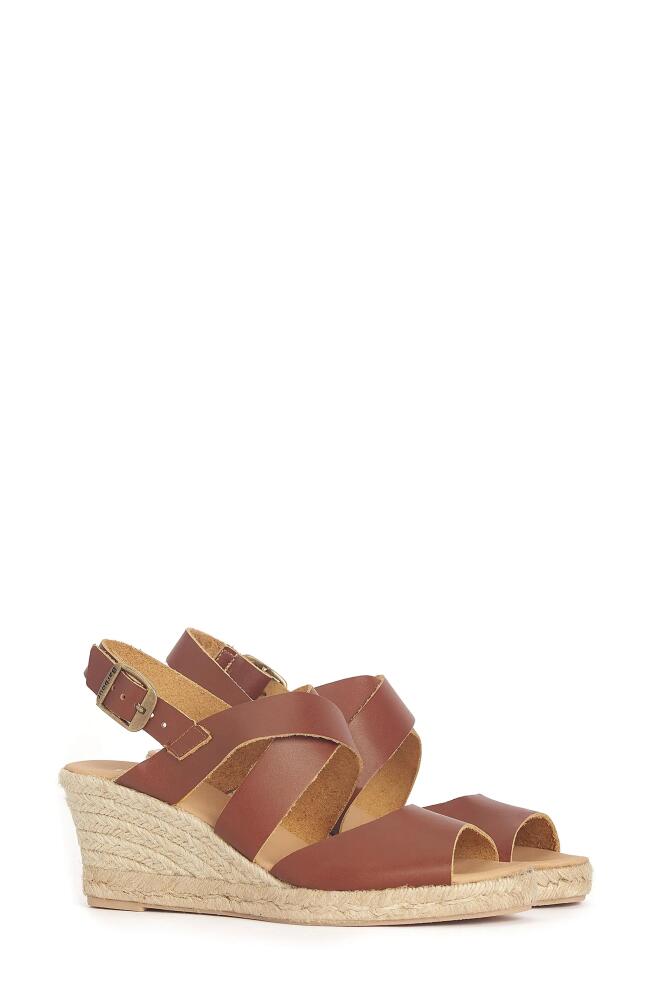 Barbour Yolanda Espadrille Wedge Sandal in Tan Cover