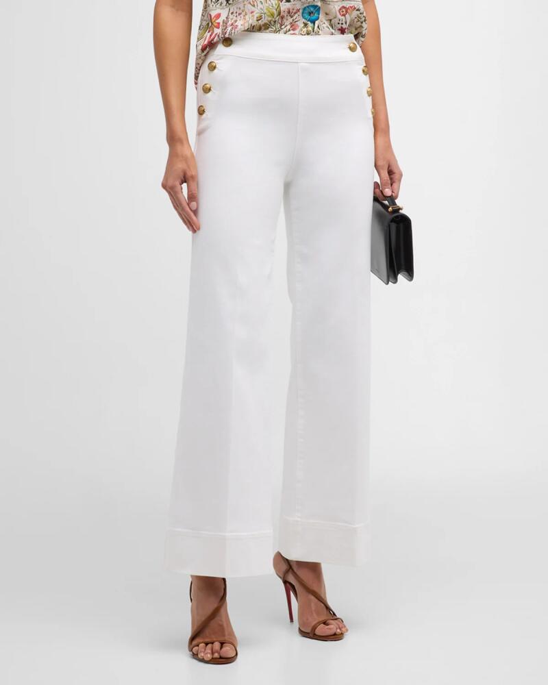 Alice + Olivia Narin High-Rise Wide-Leg Jeans Cover