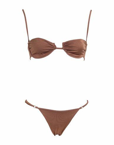 Matineé Woman Bikini Brown Polyamide, Elastane Cover