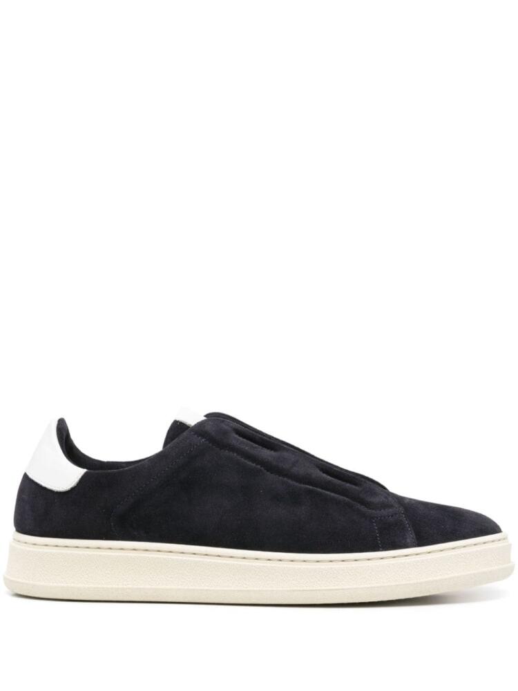 Kiton suede sneakers - Blue Cover