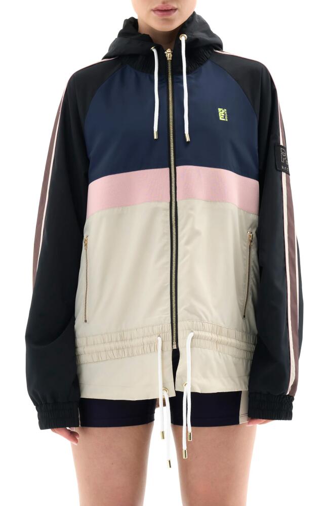 P. E Nation Man Down Colorblock Jacket in Fog Cover